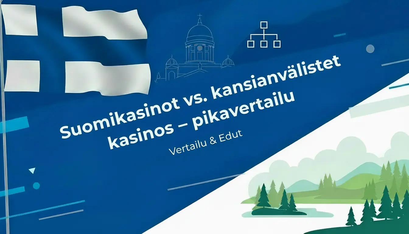 Suomikasinot vs. kansainväliset kasinot banner